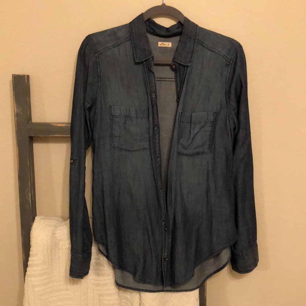 Hollister vintage denim button up